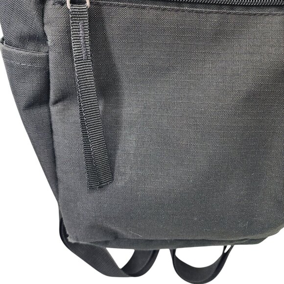 Gymshark Black Mini Backpack‎ Zipper Closure Lightweight Durable - Picture 5 of 6